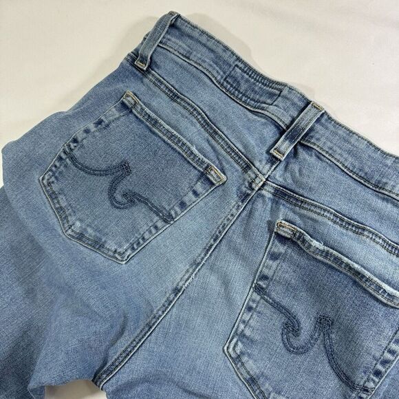 AG ADRIANO GOLDSCHMIED Farrah Skinny Ankle Fray Hem High Waist Ankle Jeans 31 R - Picture 5 of 15
